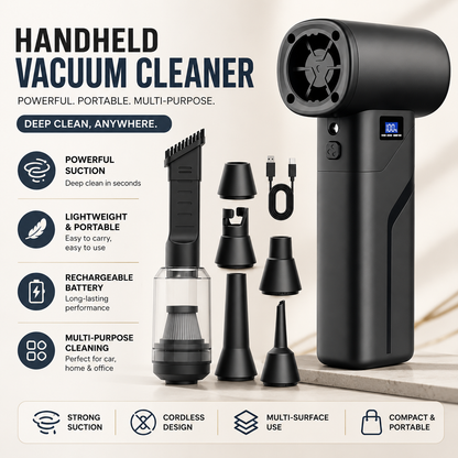Portable 2-in-1 Handheld Vacuum Cleaner
